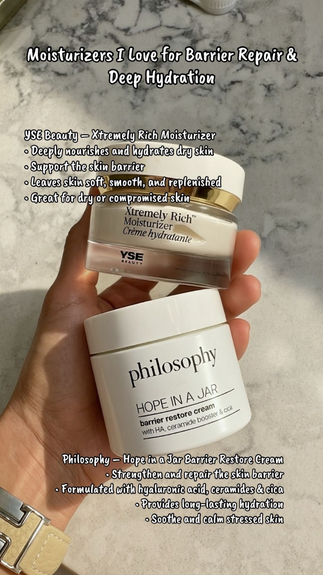 Moisturizers I Love for Barrier Repair & Deep Hydration 

#LTKselfcare #LTKBeauty #LTKmorningroutine