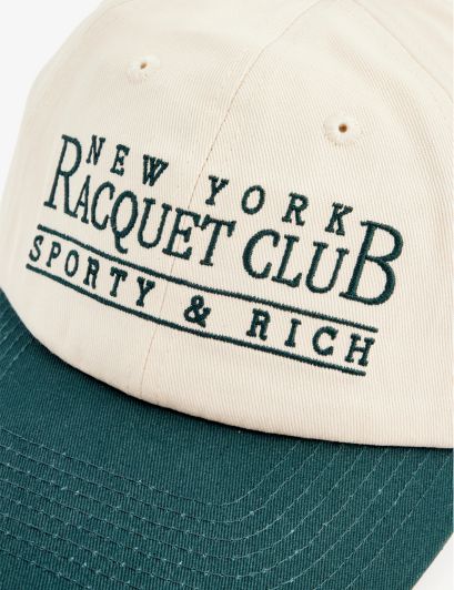 Womens Cream Forest New York Racquet Club Logo-embroidered Cotton cap 1 Size | Selfridges