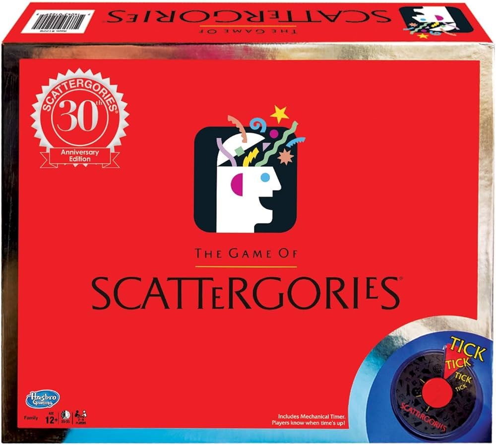 Winning Moves Scattergories 30th Anniversary Edition, Brown, for ages 12 and up | Amazon (US)