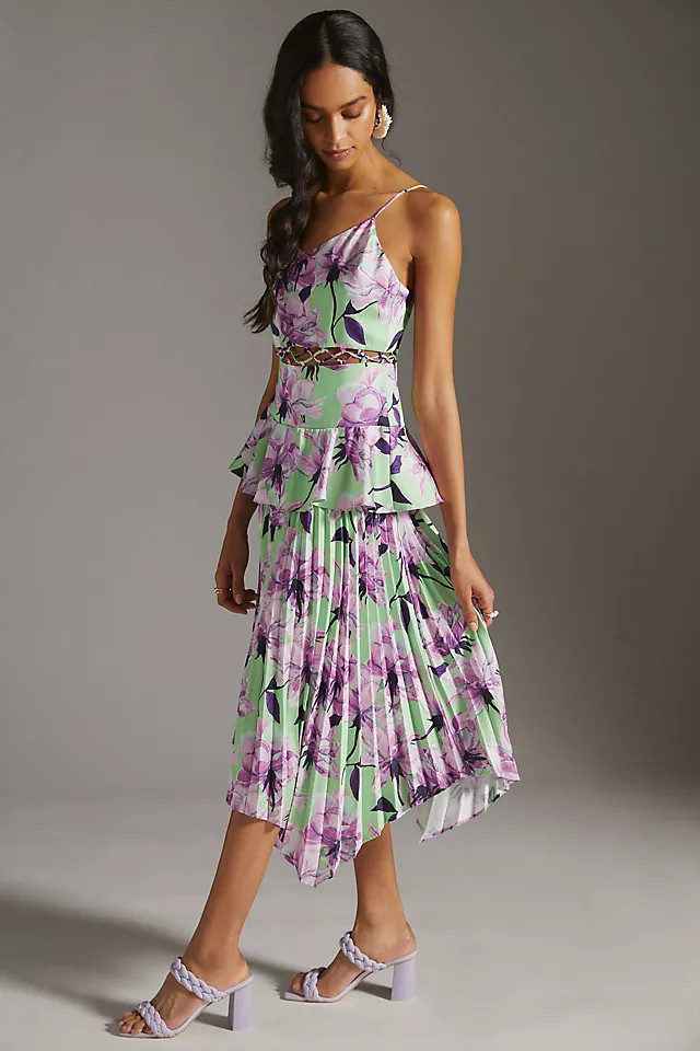 Delfi Collective Pleated Midi Dress | Anthropologie (US)