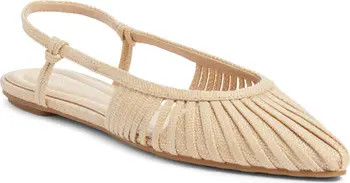 Kaira Woven Slingback Flat (Women) | Nordstrom