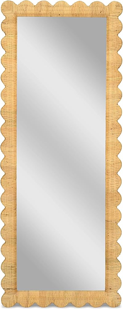 Tov Furniture Bama Long Natural Rattan Wall Mirror | Amazon (US)