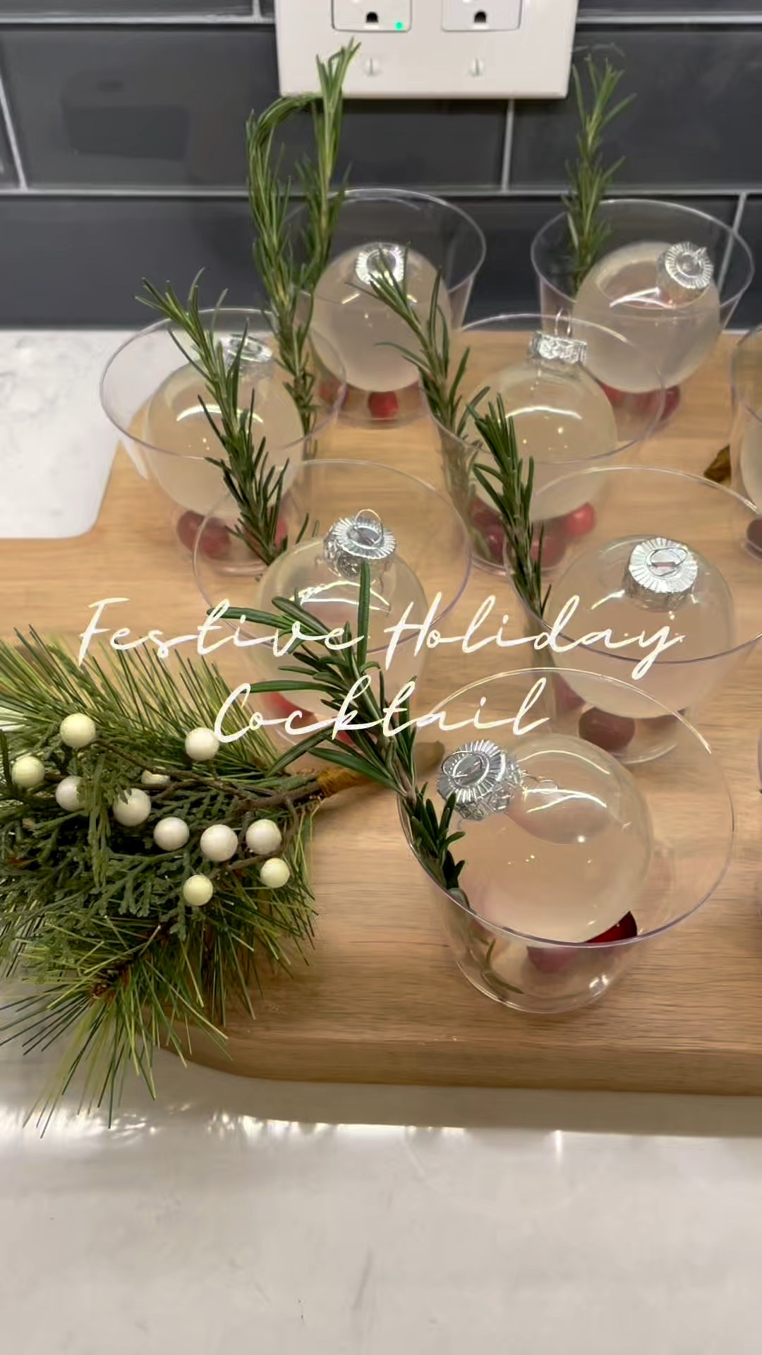 ✨MISTLETOE KISS COCKTAIL✨

I have made this festive holiday cocktail several times and it’s so good! The rosemary simple syrup is 🤌🏻🤌🏻 It’s very light and refreshing!The ornaments aren’t necessary, but I think it adds the perfect touch and is the perfect serving size! 🫶🏻 See bulk recipe below 👇🏻

INGREDIENTS
•30 oz vodka
•5 oz fresh lemon juice
•10 oz Rosemary simple syrup
•1 liter club soda
•Rosemary sprigs for garnish

DIRECTIONS
•Add 1 1/2 cups water and 1 1/2 cups sugar to a pot and bring to a boil. Stir occasionally. Boil for 5 minutes and remove from heat. Add 3 Rosemary sprigs to pot and let cool for 15 minutes. Remove Rosemary sprigs. 
•Pour vodka, lemon juice, and simple syrup into a pitcher. Stir to combine. 
•Transfer to clear ornaments using a funnel. Add 5-6 cranberries or pomegranate seeds to bottom of each cup. Add ornament and Rosemary sprig for garnish. 
•When ready to serve add ice to cup. Pour in drink and top with club soda. 

✨SAVE for later to use at your next holiday party!
.
.
.
.
.
.
#holidayhosting #holidayentertaining #holidayrecipes #holidaycocktail #holidayparty #holidaydrinks

#LTKSeasonal #LTKHoliday