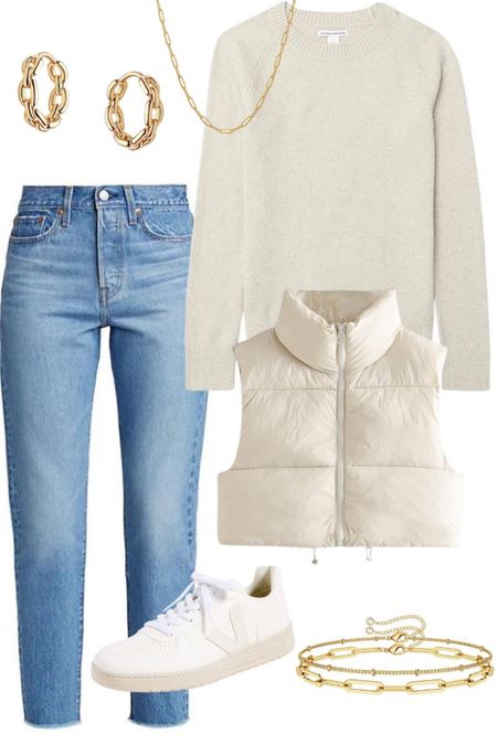 Neutral fall outfit 🤍🤎
*fall outfit inspo
*cute outfit 
*casual outfit 

#LTKfindsunder100 #LTKstyletip #LTKSeasonal