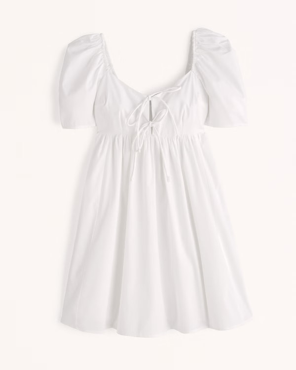 Women's Keyhole Babydoll Mini Dress | Women's Dresses & Jumpsuits | Abercrombie.com | Abercrombie & Fitch (US)