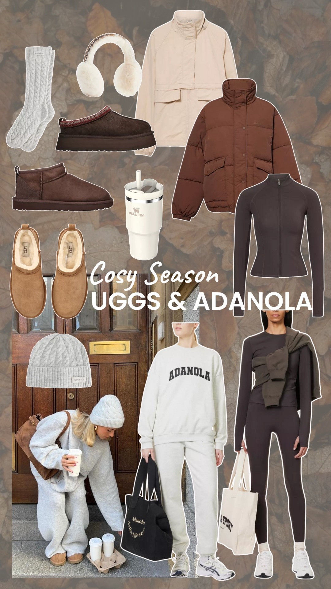 ADANOLA new season: autumn outfits  🍂 available at Selfridges although they always sell out quickly - cosy season wardrobe essentials for that girl aesthetic! 


loungewear uk - activewear - brown leggings - brown puffer jacket - padded jacket - chocolate brown Ugg Tazz - Ugg micro - Uggs - Ugg classic micro boots - Selfridges - fall fashion 

#LTKeurope #LTKuk #LTKautumn