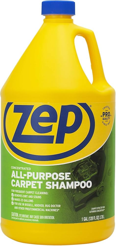Zep All-Purpose Carpet Shampoo Concentrate Cleaner - 1 Gallon - ZUCEC128 - Professional Formula R... | Amazon (US)