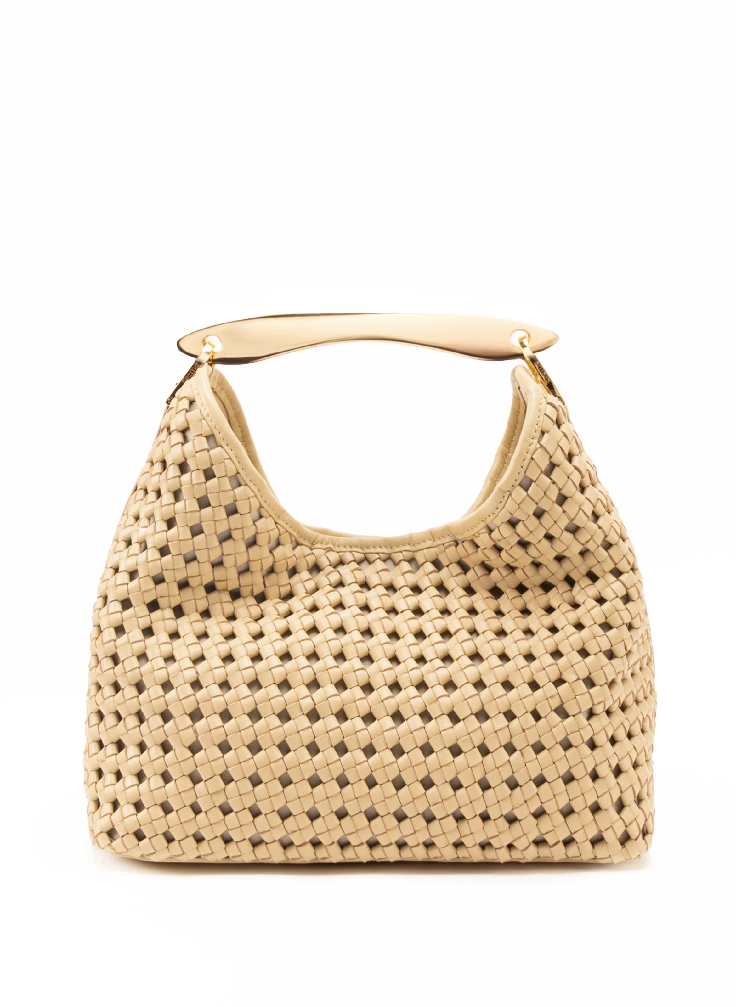 Boomerang Woven Leather Butter - Summer Woven Bag - Elleme | Elleme