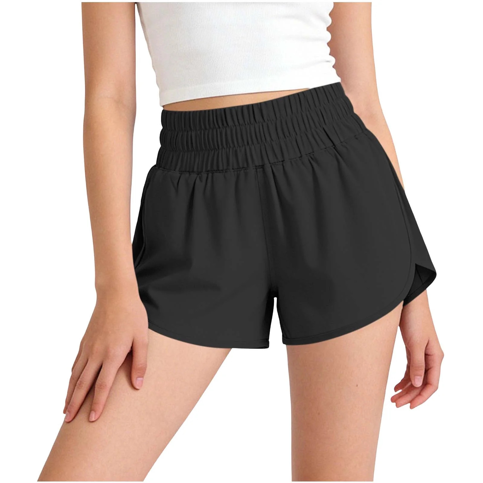 OGLCCG High Waisted Split Running Shorts for Girls Teens Summer Workout Athletic Shorts Sporty Sh... | Walmart (US)