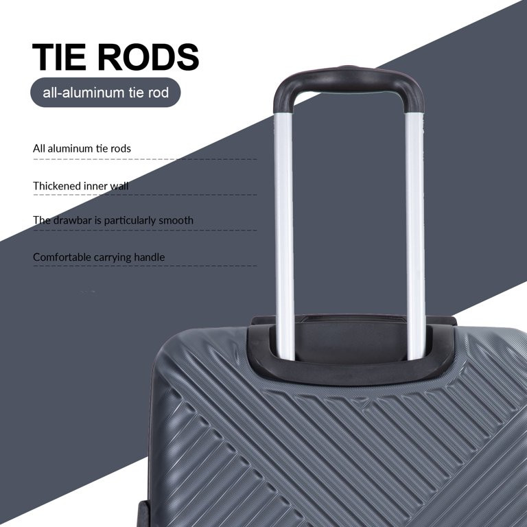 Travelhouse 3 Piece Hardside Luggage Set Hardshell Expandable Lightweight Suitcase with TSA Lock ... | Walmart (US)