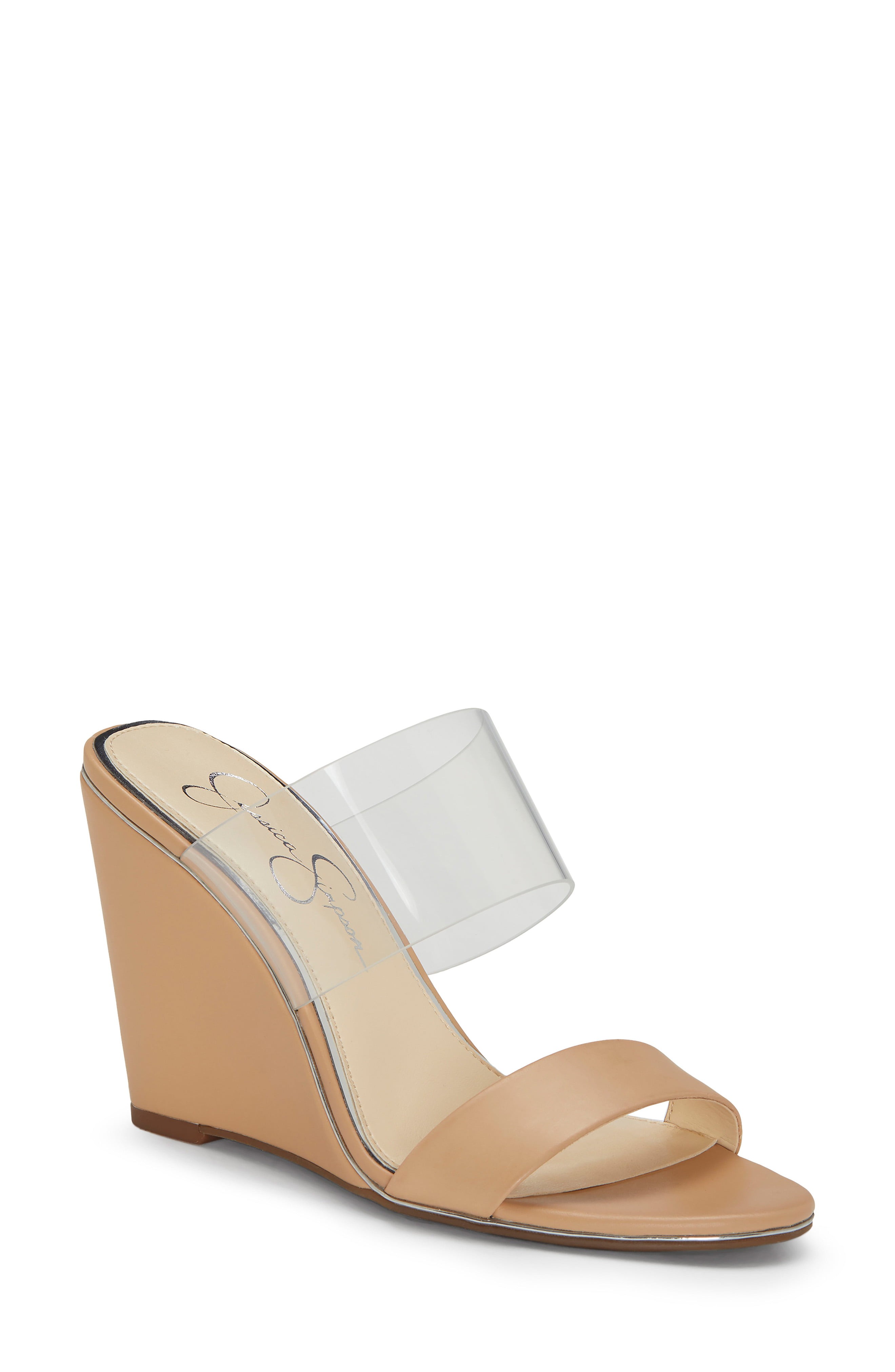 Women's Jessica Simpson Winsty Wedge Slide Sandal, Size 5 M - Beige | Nordstrom