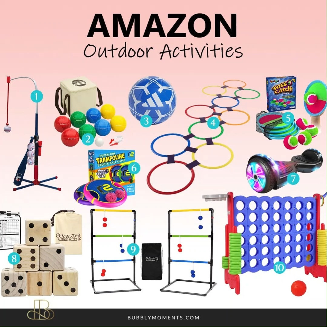 Make outdoor time more fun for everyone 🌿☀️ These Amazon finds for outdoor activities are perfect for both adults and kids—whether you're planning a family day, weekend hangout, or just looking for ways to enjoy the sunshine. From games and active play to relaxing setups, these essentials help create moments everyone will love.
I love how these picks make it easy to stay active, have fun, and spend quality time together without overthinking it. Perfect for backyards, parks, beach days, or even quick outdoor breaks at home. Save this for your next outdoor day and keep everyone entertained all season long! 🌈🏖️
#LTKHome #LTKKids #OutdoorFun #FamilyTime #OutdoorActivities #KidsActivities #SummerFun #AmazonFinds #Playtime #BackyardFun #FamilyActivities #OutdoorPlay #StayActive #MomLife #Parenting #FunForKids #WeekendVibes #OutdoorLiving #GardenFun #ActiveLifestyle 

 