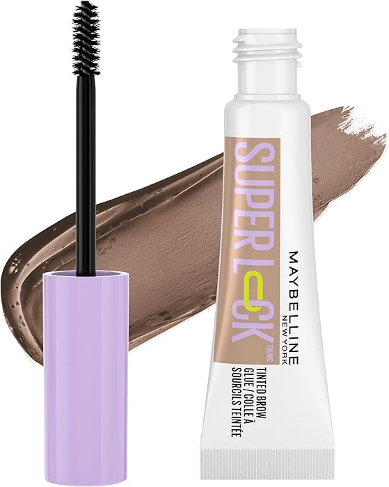 Maybelline Super Lock Brow Glue Eyebrow Gel, Lightweight and Waterproof Tinted Brow Gel For Up To... | Amazon (US)