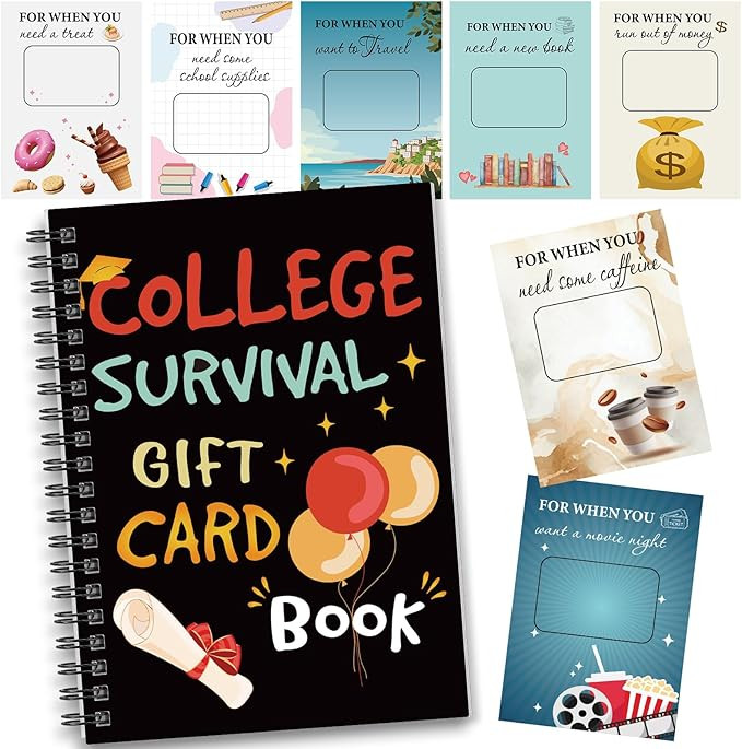 Zhanmai College Gift Card Book 7 x 5 Inch Graduation Gift Card Book 2026 College Survival Booklet... | Amazon (US)