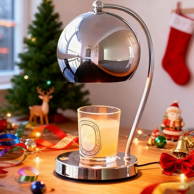 Candle Lamp Warmer, Wide Base Scented Candle Warmer with Timer and Dimmer, Modern Candle Melting ... | Amazon (US)
