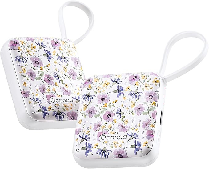 OCOOPA Hand Warmers Rechargeable, Smart Temp Control 7H*2 Long Safe Heat, Ultra Slim, Pocket-Size... | Amazon (US)