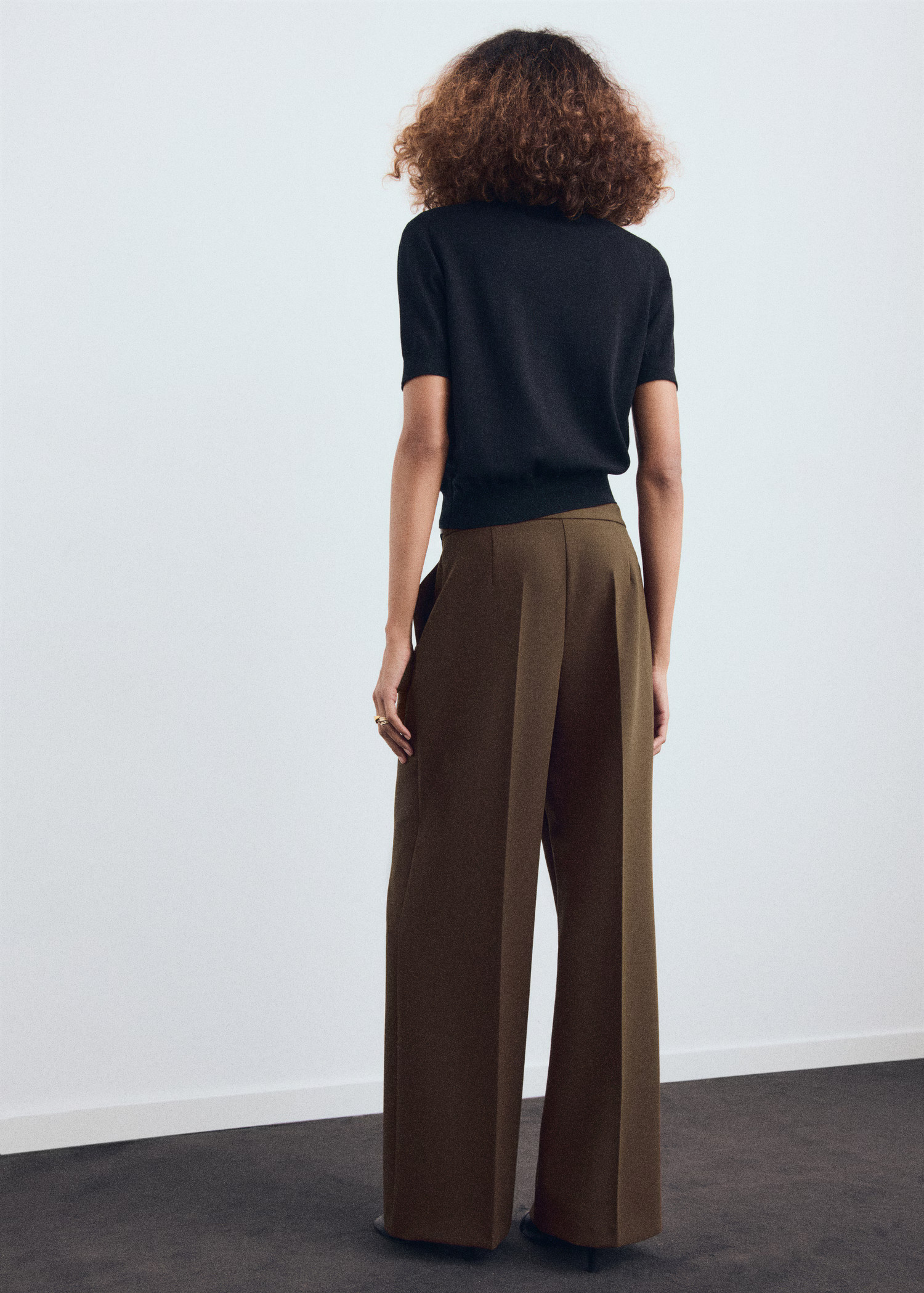 Combined trousers with belt - Women | MANGO United Kingdom | MANGO (UK)