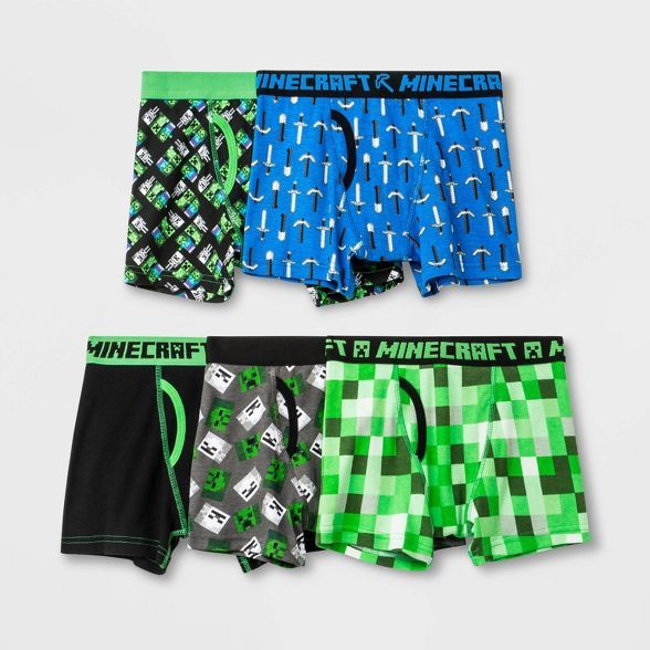 Boys' Minecraft 5pk Underwear | Target