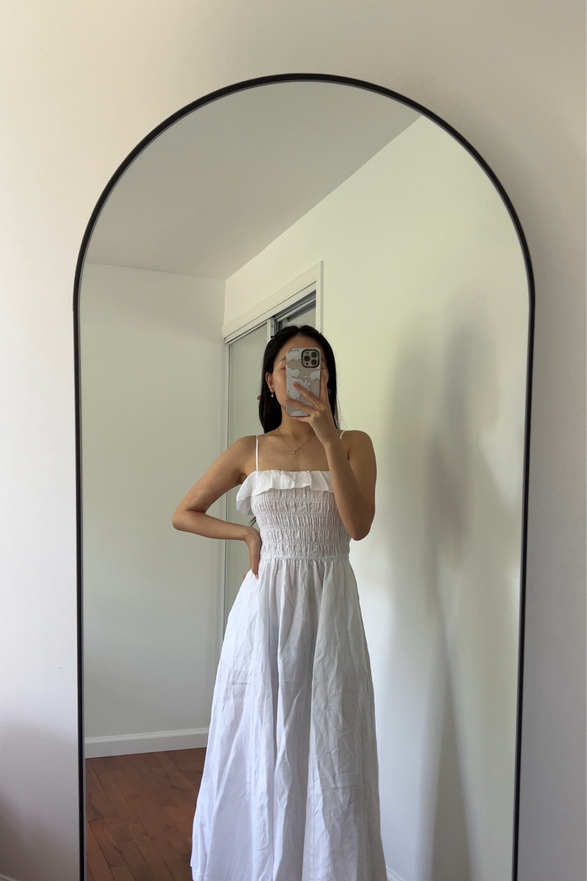 Aritzia white summer linen midi/maxi dress perfect for vacation, travel, Europe, boat, date night, brunch, proposal, engagement 

#LTKSaleAlert #LTKTravel #LTKSeasonal