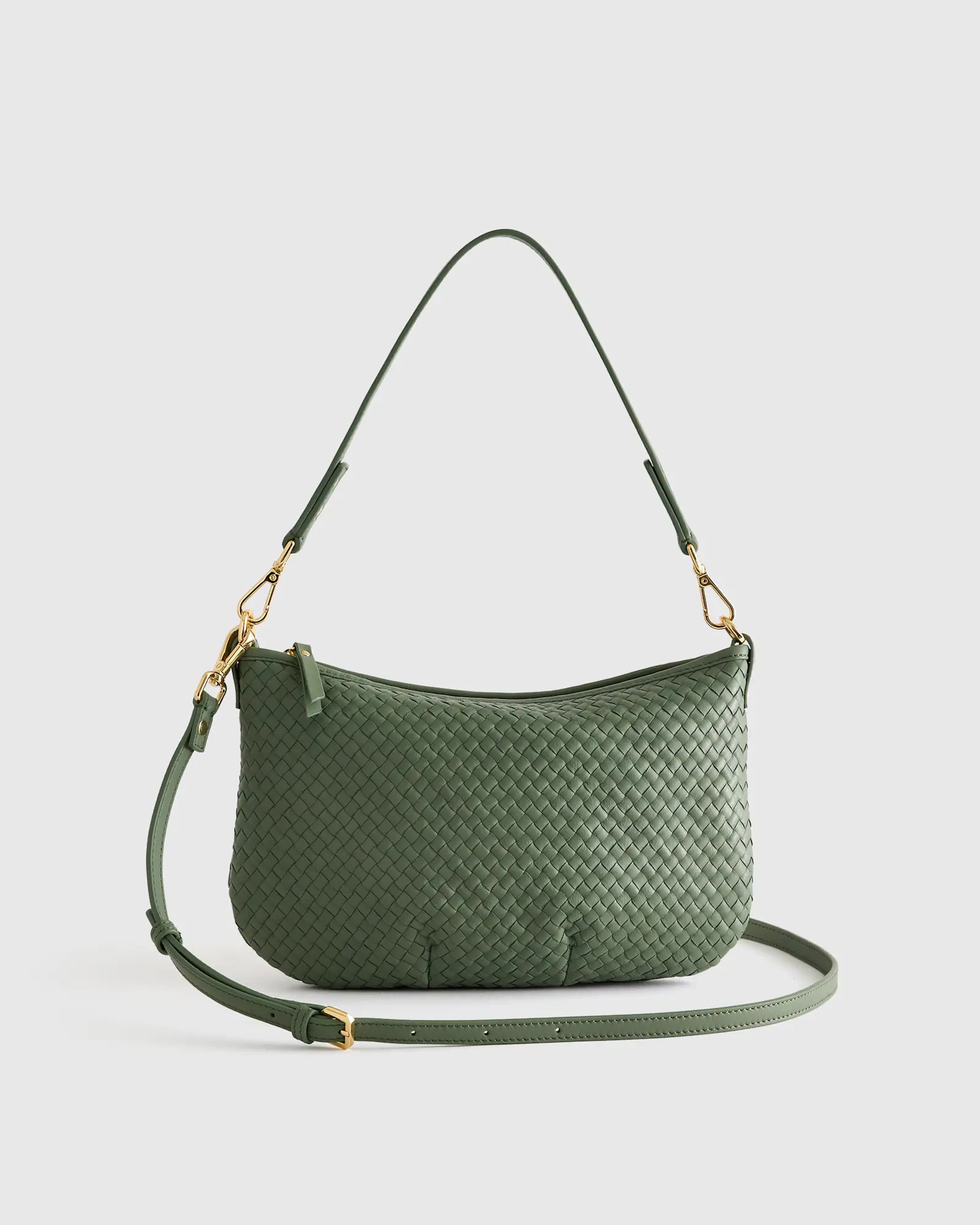 Italian Handwoven Leather Mini Shoulder Bag | Quince