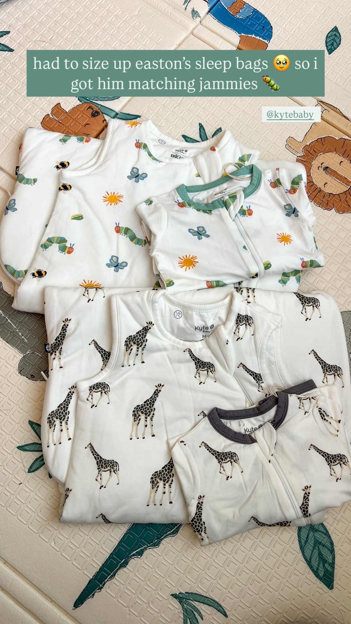 Spring refresh in sleep bags and jammies.I had to size up easton’s sleep bags 🥹 so i got him matching jammies 🐛

#LTKBaby #LTKKids #LTKFindsUnder50