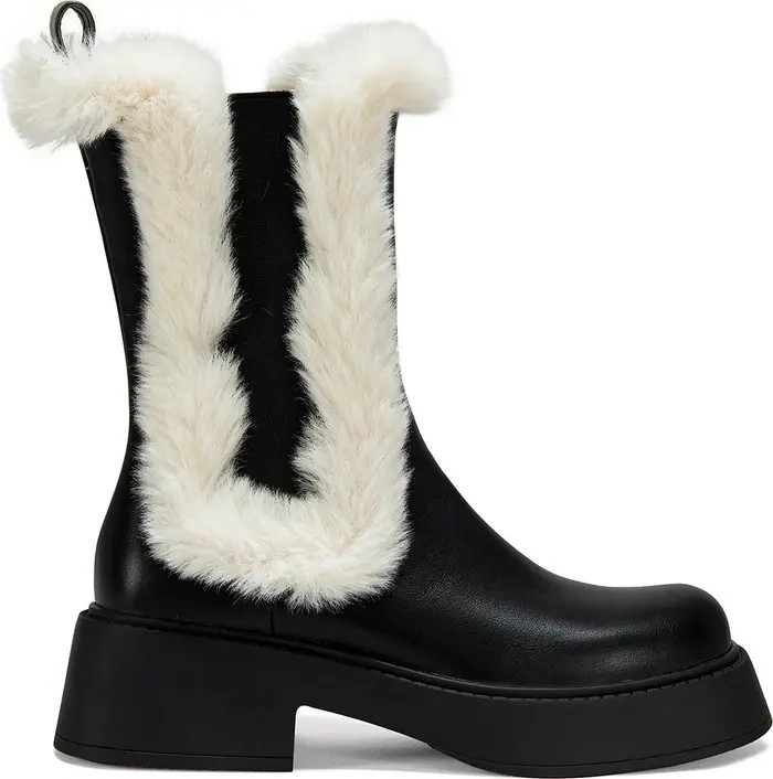 Heartthrob Water Resistant Faux Fur Chelsea Boot (Women) | Nordstrom