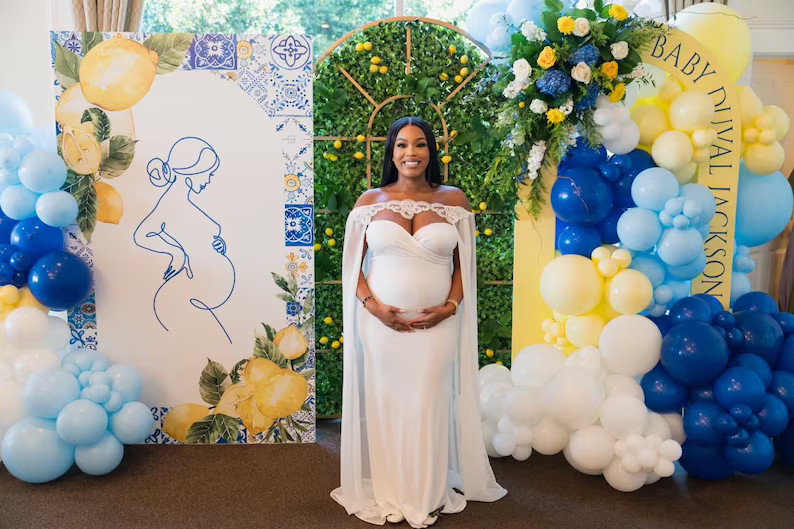 Diana Cape Gown Fitted Strapless Sweetheart Gownmaternity Dressbaby Shower Dressphotography Prop ... | Etsy (US)