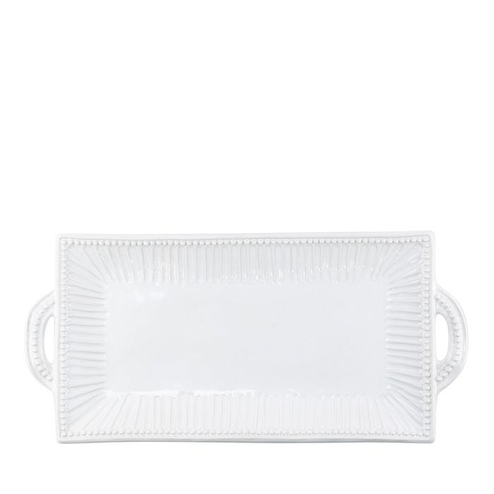 Incanto Stone White Stripe Rectangular Handled Platter | Bloomingdale's (US)