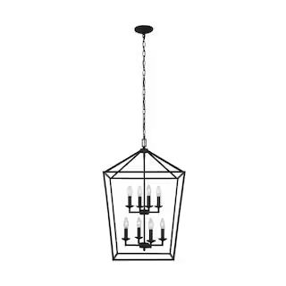 Weyburn 8-Light Bronze Caged Farmhouse Chandelier for Dining Room | The Home Depot