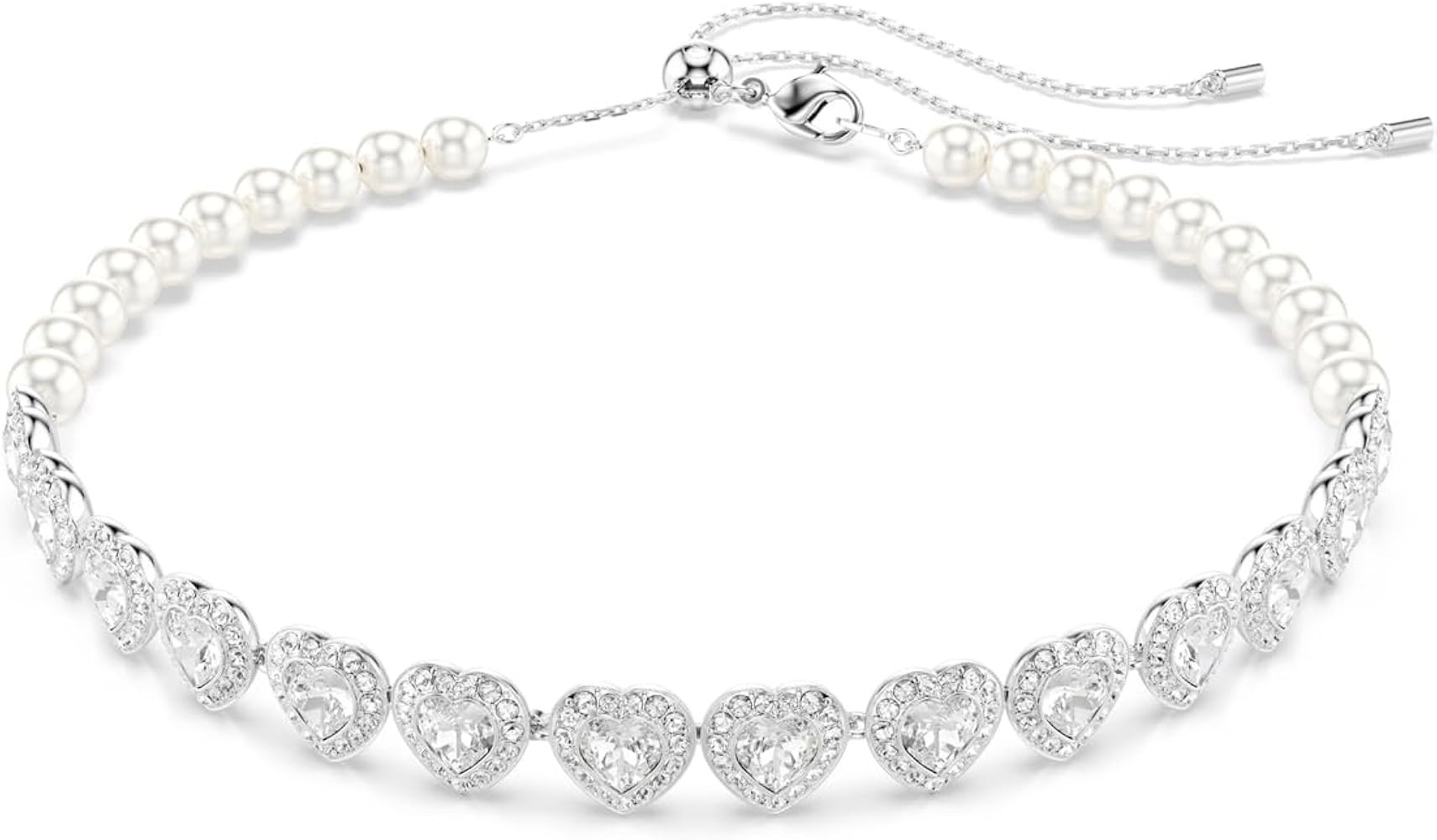 Swarovski Ariana Grande Collection, Clear Crystal & Pearls, Rhodium Finish, Necklaces, Earrings a... | Amazon (US)