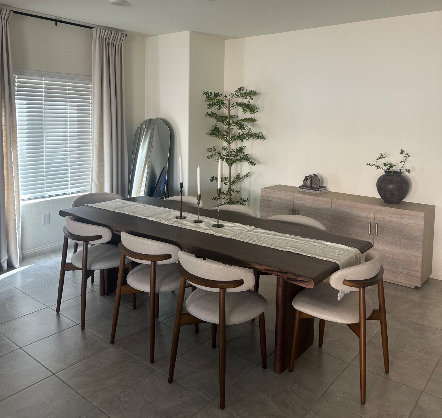 Dining room details I can’t stop loving ✨ From the sculptural table to the soft upholstered chairs—these are the pieces that make the space. Shop it on LTK. 
#potterybarn #wayfairfinds #target #homedecor #diningroom

#LTKHome