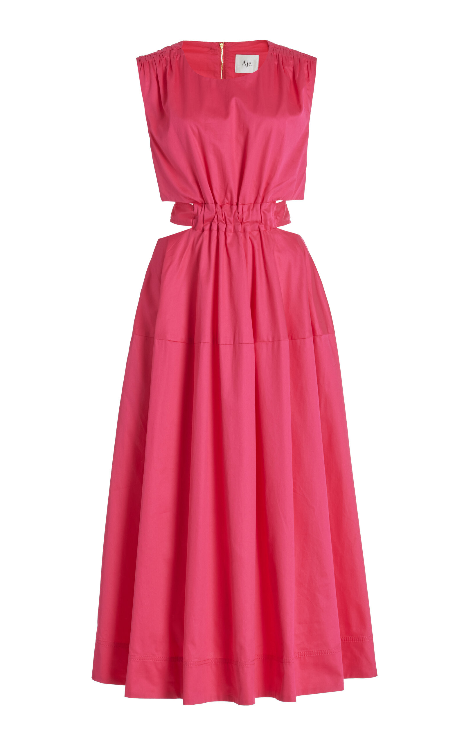 Aje - Women's Zorina Cotton Midi Dress - Pink - AU 6 - Moda Operandi | Moda Operandi (Global)