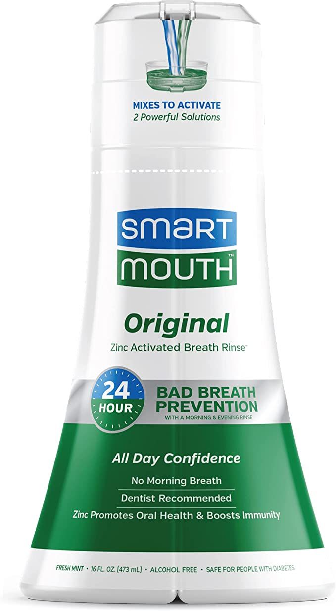 SmartMouth Original Mouthwash - Bad Breath Mouthwash - Halitosis Mouthwash - Bad Breath Treatment... | Amazon (US)