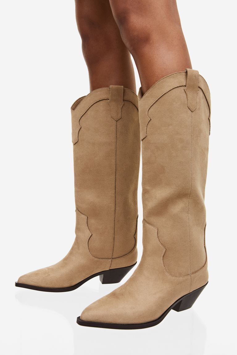 Knee-high cowboy boots | H&M (UK, MY, IN, SG, PH, TW, HK)