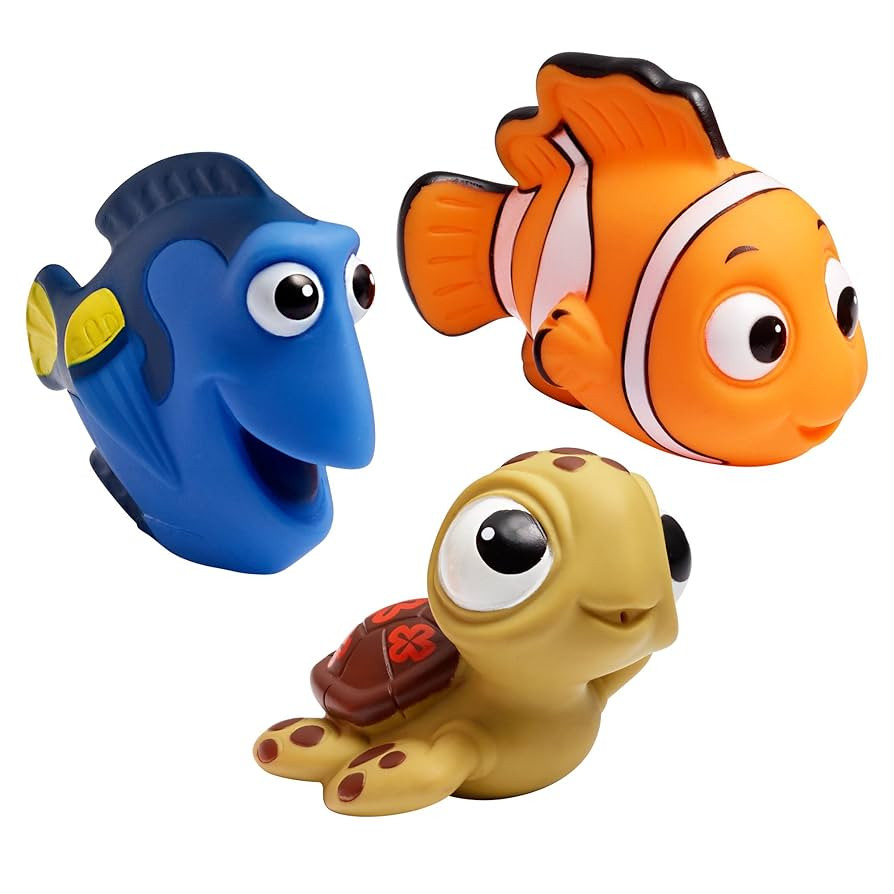 The First Years Disney Finding Nemo Bath Toys - Dory, Nemo, and Squirt — Squirting Kids Bath To... | Amazon (US)
