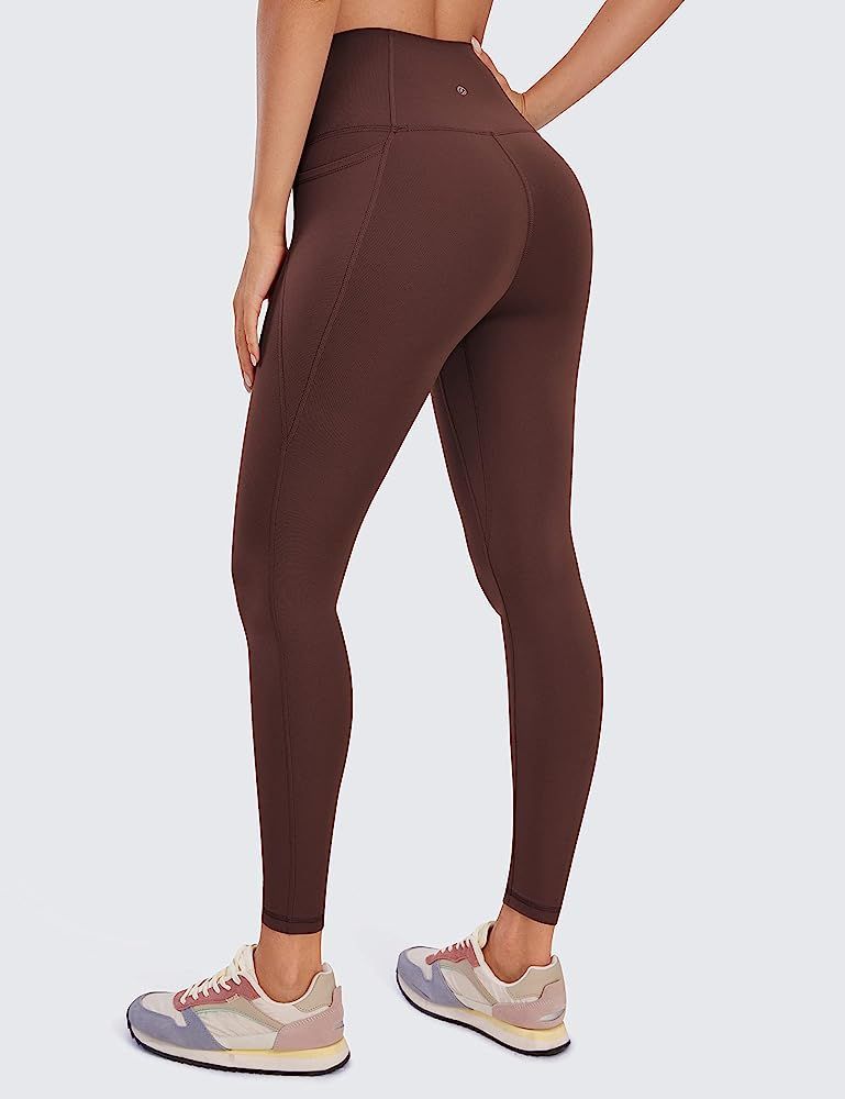 CRZ YOGA Womens Butterluxe Workout Leggings 25" / 28'' - High Waisted Gym Yoga Pants with Pockets... | Amazon (US)