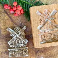 Round Raspberry and Flower Wooden Cookie Cutter. Gingerbread Mold. - Etsy | Etsy (US)