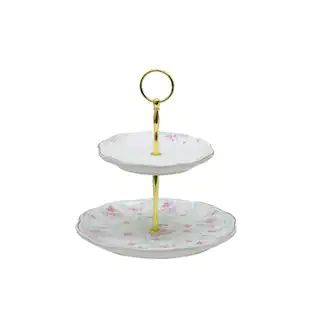 9" Floral 2-Tier Serving Tray by Ashland® | Spring Tabletop Decor | Michaels | Michaels Stores