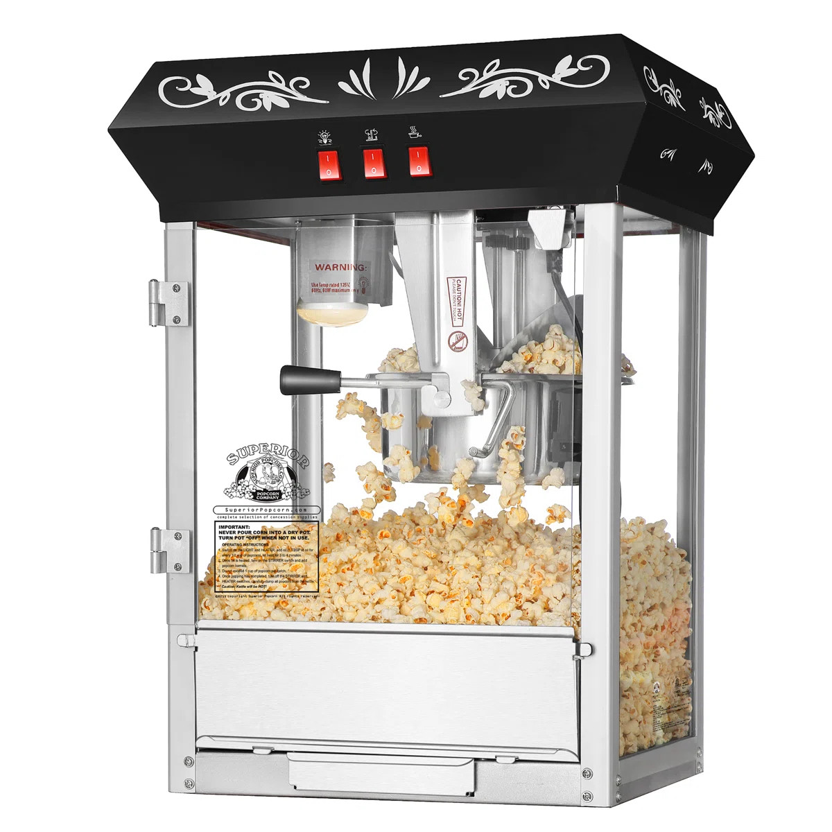 Superior Popcorn Company 8oz Popper Machine - Countertop Popcorn Machine - Antique Style Movie Ni... | Wayfair North America
