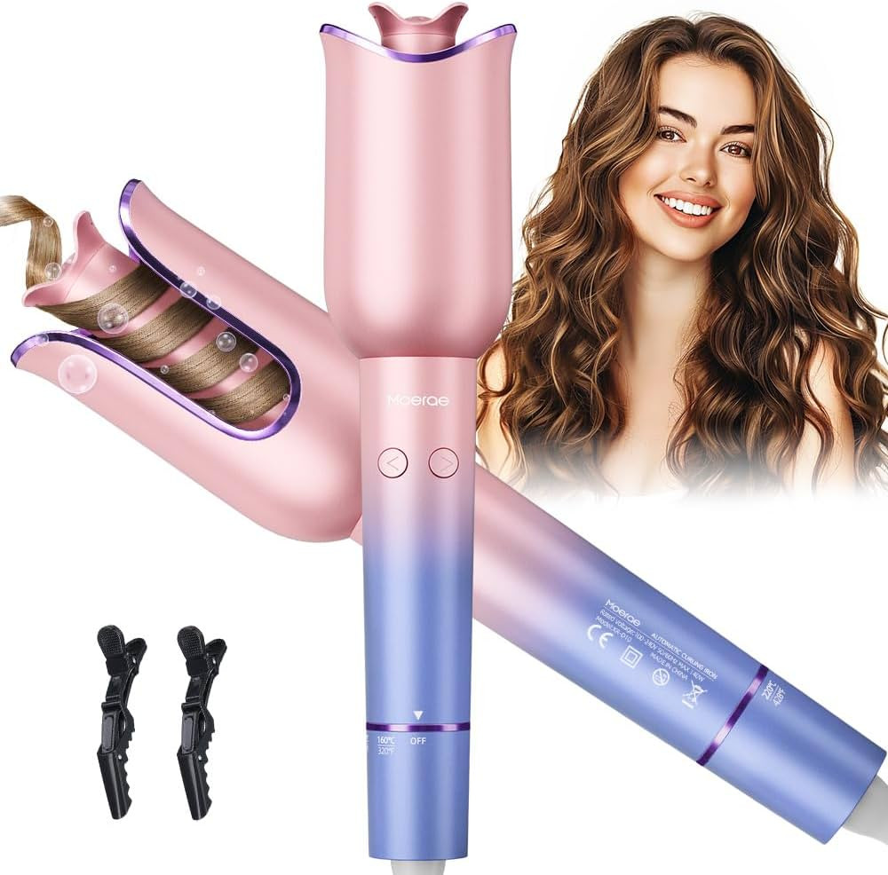 Automatic Curling Iron, Auto Hair Curler with 1" Rotating Curling Iron Barrel & 3 Temps, Anti-Sca... | Amazon (US)