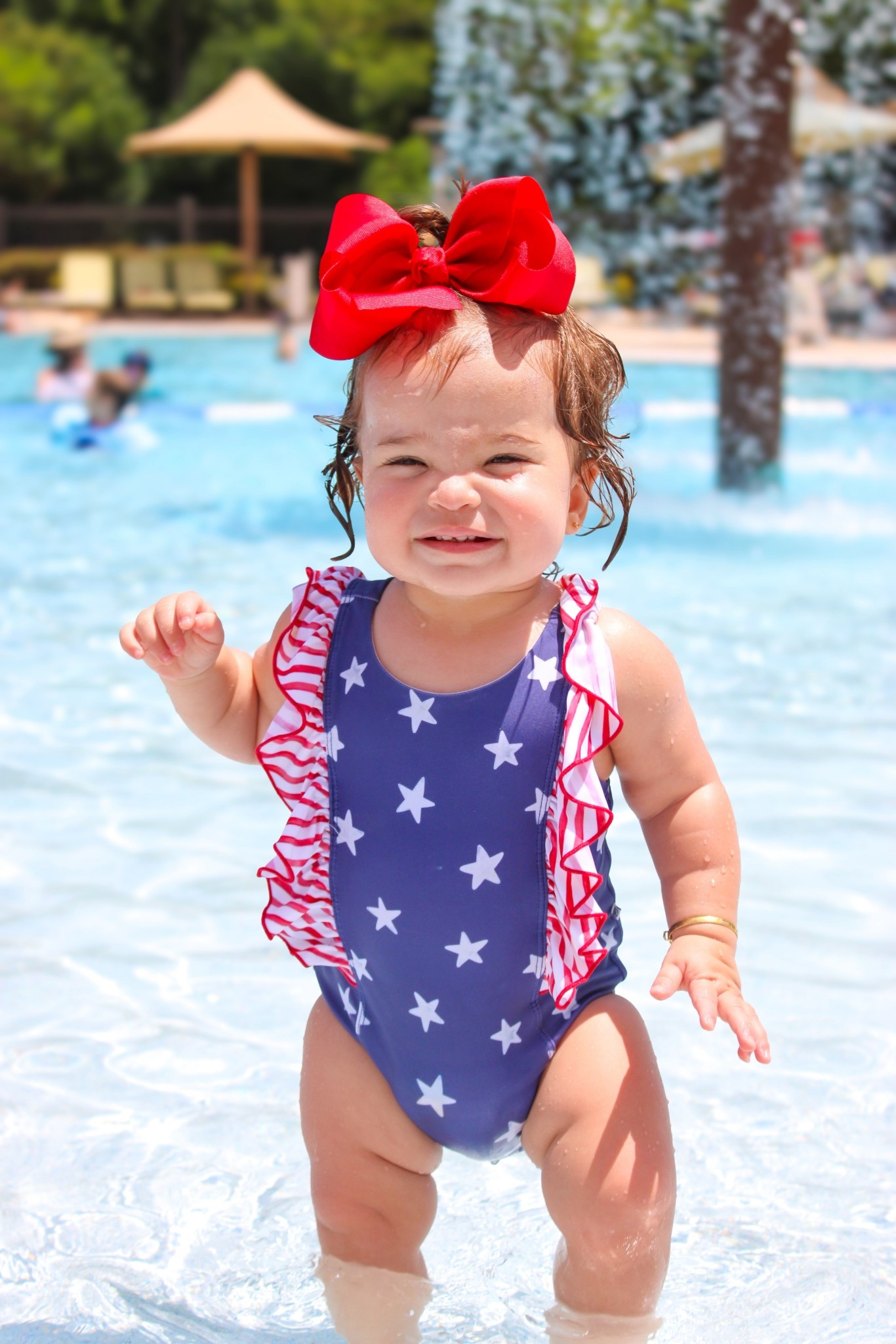 Little all-American girlie 🇺🇸🧨💙 Fourth of July toddler swim 

#LTKBaby #LTKKids #LTKBump