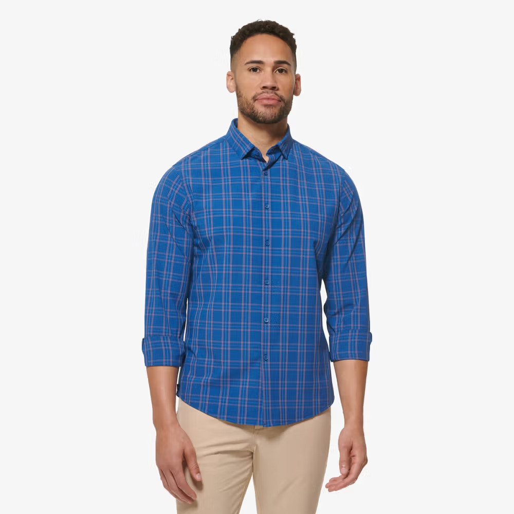 Leeward No Tuck Dress ShirtSet Sail Multi Plaid | Mizzen + Main