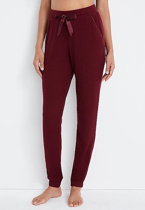 Berry Super Soft Cozy Rib Jogger Pant | Maurices