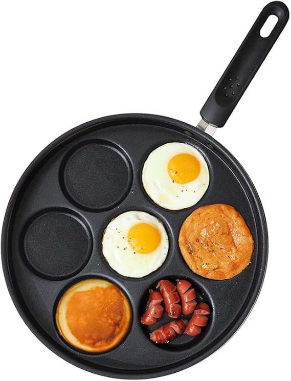 7-Cup Egg Frying Pan Skillet, Non Stick Egg Cooker Pan, Omelet Pan For Breakfast Pancake, Crepe P... | Amazon (US)