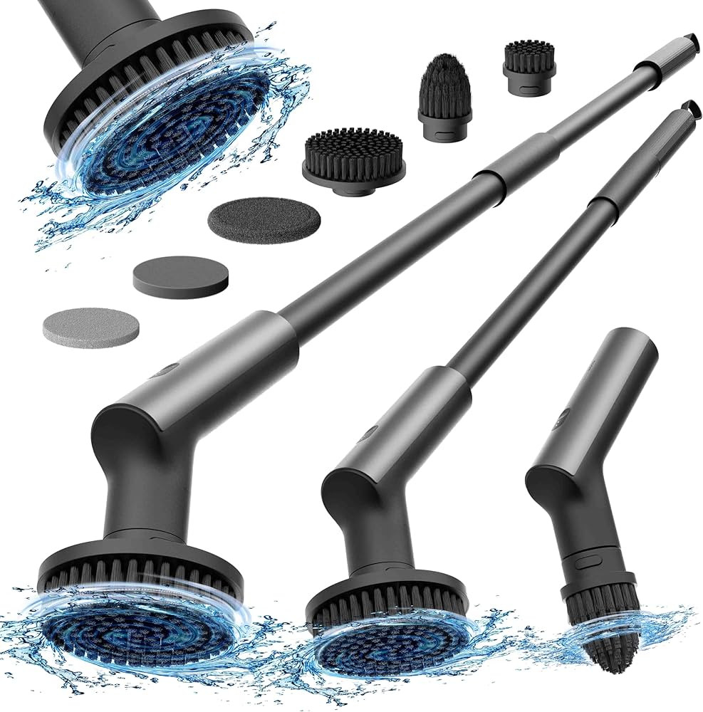 Amazon.com: HOTO Electric Spin Scrubber, IPX7 Full Body Waterproof Bathroom Shower Cleaning Brush... | Amazon (US)