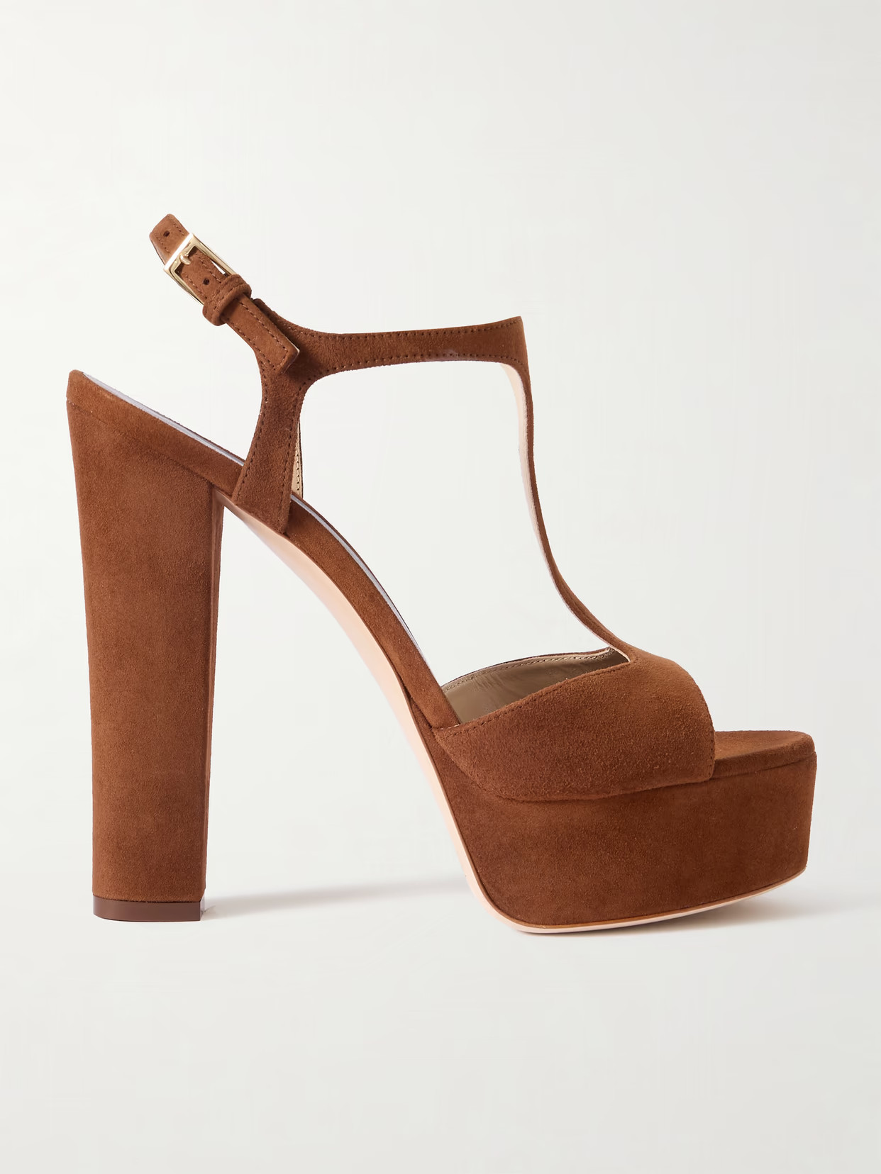 TOM FORD - Suede Platform Sandals - Brown | NET-A-PORTER (US)