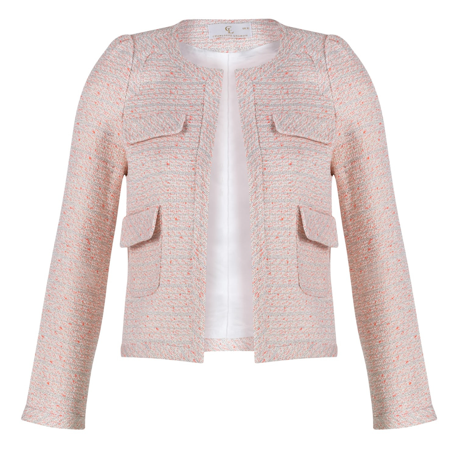 Charlotte London - Chelsea Box Blazer In Soft Pink | Wolf & Badger (US)