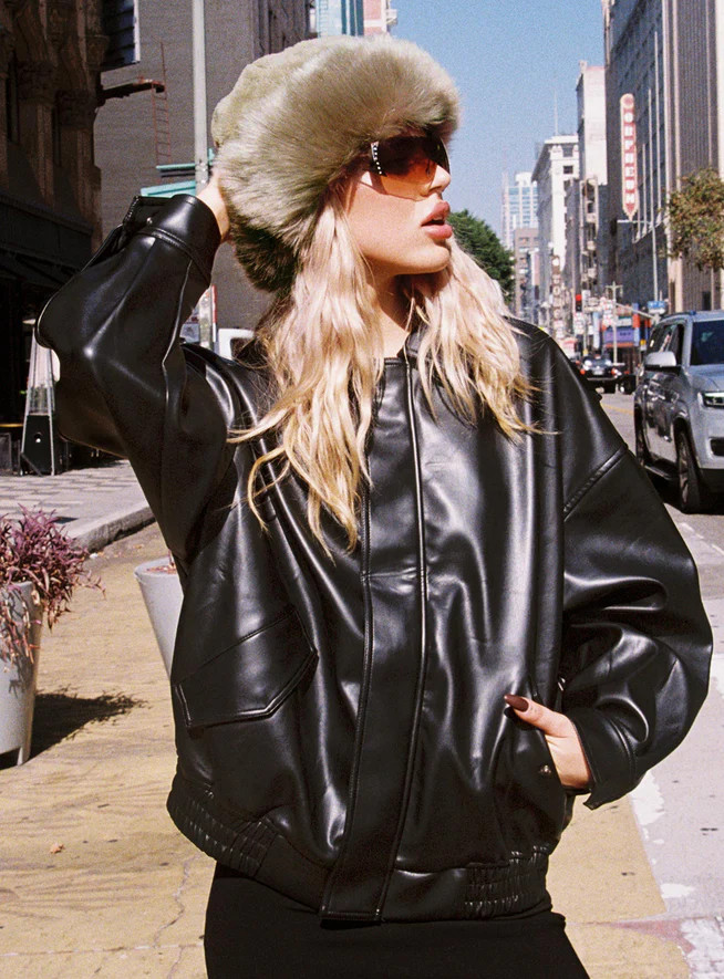 Kenny Bomber Jet Black | Princess Polly US
