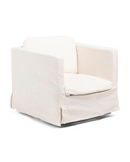30x31.5 Swivel Chair With Removable Slipcover | TJ Maxx