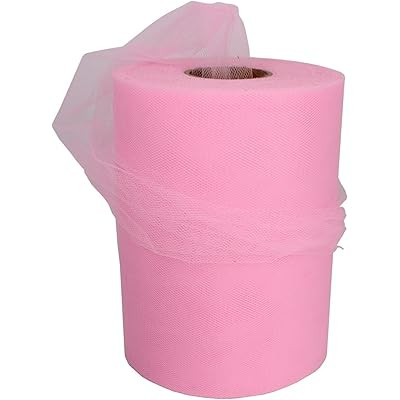Tulle Fabric Rolls 6 Inch by 100 Yards (300 feet) Tulle Spool for Wedding Party Decorations Gift Bow | Amazon (US)